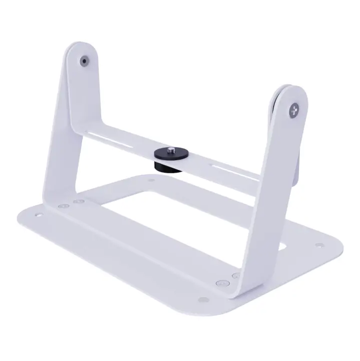 Soporte Ajustable Y Removible Para Proyector De Escritorio Con Agujero Central Universal Para Oficina Y Hogar Material De Acero De Alta Calidad Pintura Spray Color Negro Y Blanco - 1