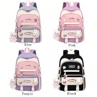 Mochila Kawaii para Niños con alfileres y accesorios, mochila estética para niños, Bolso Escolar para adolescentes - details 3