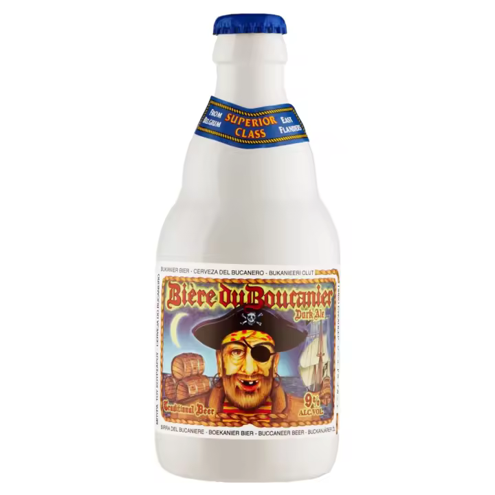 6 uds x Boucanier Dark 33Cl cerveza Belga estilo stong dark ale - 1