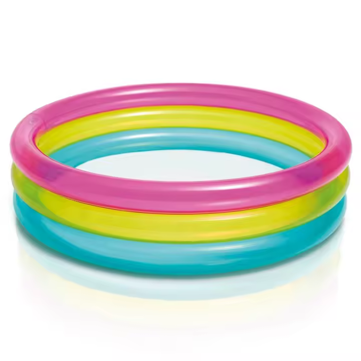 Piscina hinchable Arcoiris 3 anillos 86 x 25 cm INTEX 57104 - 1