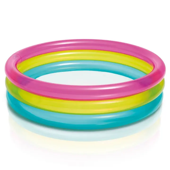 Piscina hinchable Arcoiris 3 anillos 86 x 25 cm INTEX 57104 - 1