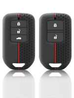 Funda De Llave De Coche De Silicona Para Honda Fit Vezel City Civic Jazz BRV HR-V Shuttle GP8 Carcasa Protectora Con Llavero - details 1