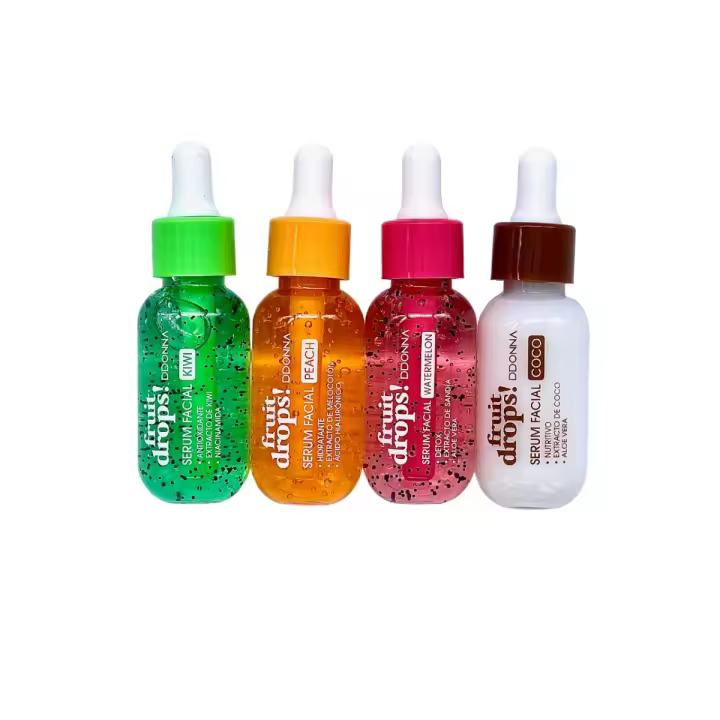 Lote de 4 Serums Faciales D'DONNA: Hidratación, Reparación y Frescura para tu Piel - Pack de Tratamiento Facial Esencial para una Piel Radiante - 1