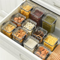 Caja De Almacenamiento Transparente Rectangular Plegable De Grado Alimenticio Sellado Para Cocina 450ml 900ml Anti-humedad - details 5