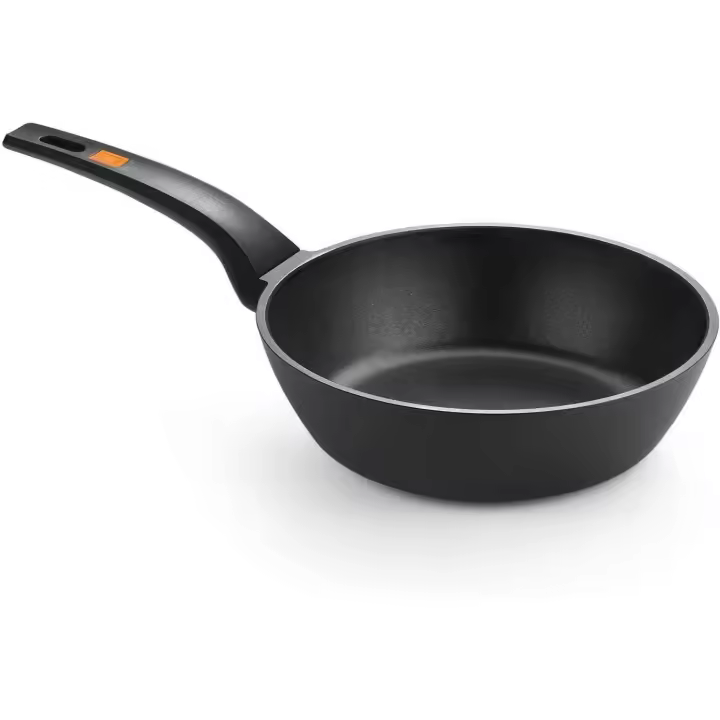 Bra - Sartén Honda Efficient, De 20 a 28 cm, Aluminio Fundido, Apta Inducción, Revestimiento Antiadherente, Wok, Freir, Plancha - 1