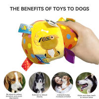 Juguete Interactivo Para Perros Y Gatos Peluche Bola Con Campanas Juguete Masticable De Limpieza Dental Para Pequeños Grandes Perros Y Gatos Cachorros - details 1