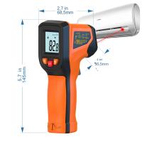 Termómetro Infrarrojo Digital No Contacto Láser Medidor De Temperatura Higrómetro Imager Sensor IR Termómetro -50~600°C - details 5