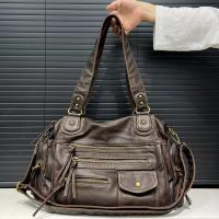 Bolso Bandolera De Cuero Vintage Para Mujer Estilo Y2K Con Múltiples Bolsillos Y Gran Capacidad Bolso De Motociclista - details 1