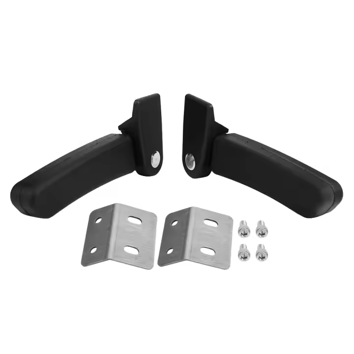 Kit De Asiento Trasero Y Estuche Plegable Para Motocicleta Para Yamaha Con Apoyabrazos ABS Plástico Resistente Color Negro - 1