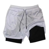 Shorts De Correr Para Hombre Camuflaje 2 En 1 Secado Rápido Entrenamiento De Gimnasio Shorts De Verano Para Deporte Y Fitness - details 18