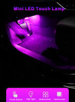 Lámpara De Inspección Interior Para Coche Con Interruptor Táctil LED Recargable Mini Tamaño Luz De Banda 6 LED 120mA Portátil Para Techo Y Maletero - details 0