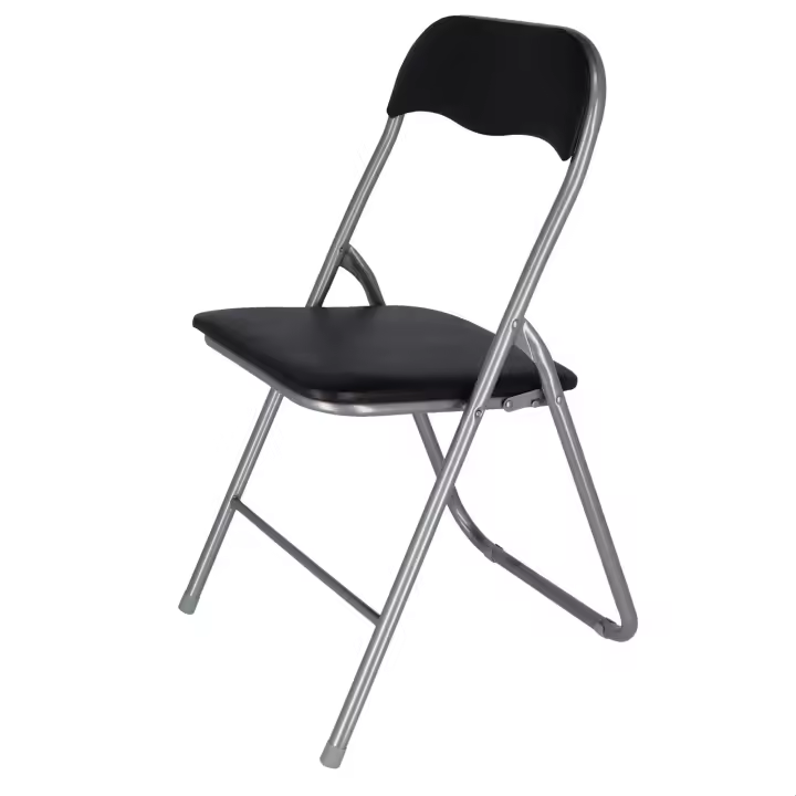 Sillón de Oficina Wellhome Cómodo y Funcional en Acolchado Negro - 1
