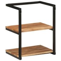 vidaXL Estante de pared madera maciza de acacia y hierro 40x30x50 cm - details 2