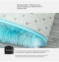 Alfombra Decorativa De Suelo Para Dormitorio Y Sala De Estar Tela De Seda Antirresbaladiza Secado Rápido Con Diseño De Gradiente Resistente Al Polvo Y Lavable - details 4