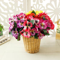 10 Cabezas De Margarita Artificial 26cm Bouquet Para Boda Fiesta Hogar Rama De Flores Artificiales Material COTON - details 1