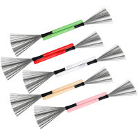 Limpieza De Batería Con Cepillo De Madera Y Alambre Retráctil Herramienta Portátil Para Jazz Musical Tamaño 35*1.5CM - details 3