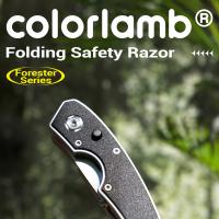 Afeitadora Manual Colorlamb Para Hombres Con Mango De Metal Plegable Seguridad Single Edge 30 Hojas De Afeitar Nueva Estilo Barber Shaver - details 0