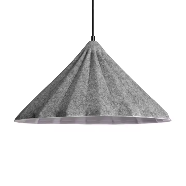 Ledkia Lámpara Colgante Fieltro Baktya Gris - 1
