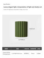 Lámpara De Pared LED Moderna Minimalista En Resina Macaroon Para Entrada Aisles Habitaciones Dormitorios Estudio Iluminación Luminaire Cerámica AC 90-260V 2 Años De Garantía - details 11