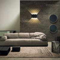Luces de Pared LED Exterior Interior Impermeable IP65 Lámpara de Pared Moderna Aluminio Negro (6W-Negro-Blanco Cálido) - details 1