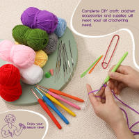 Kit De Tejer Crochet BUDDUR Con Agujas Y Hilo De Algodón Herramientas Profesionales Para Manualidades DIY - details 8