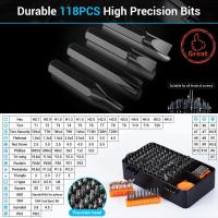 Kit De Herramientas De Reparación WOZOBUY 140 En 1 Con 118 Destornilladores Magnéticos Para Computadoras Laptops Teléfonos Móviles - details 4