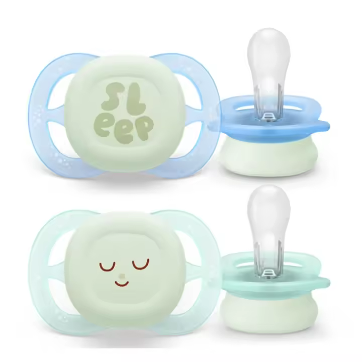 Philips Avent Chupete Silicona Ultra Start Nocturno Niño 0-2M 2 Unidades - 1