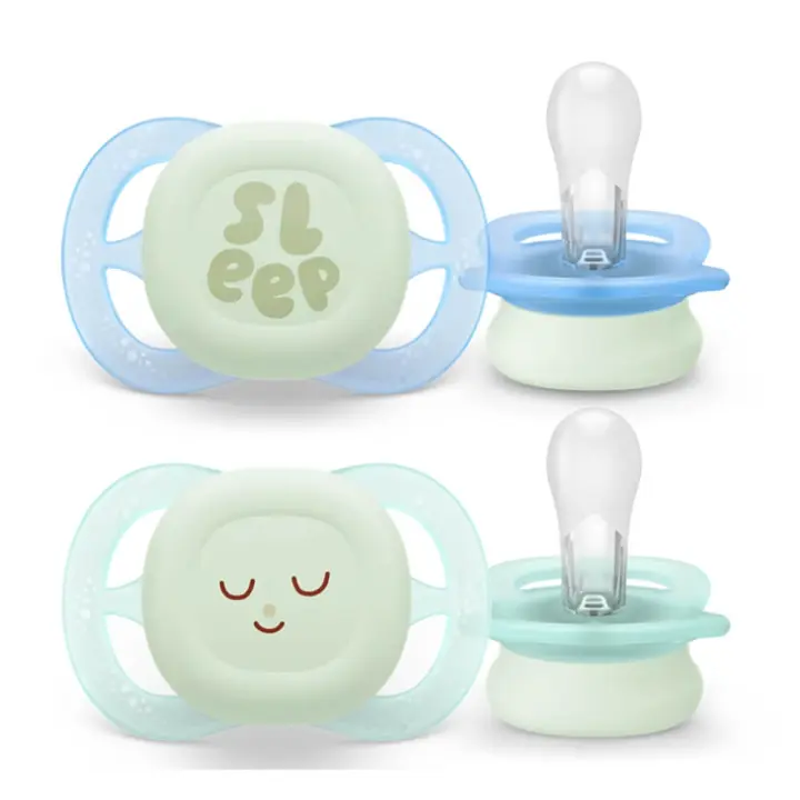 Philips Avent Chupete Silicona Ultra Start Nocturno Niño 0-2M 2 Unidades - 1