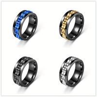 Anillo Giratorio De Alivio Del Estrés Para Hombres Anillo Antiestrés Antiánimo Rotativo De Acero Inoxidable Para Fiesta - details 0