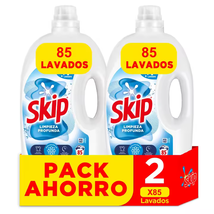 Detergente Skip 85 Lavados - 2 Unidades. - 1