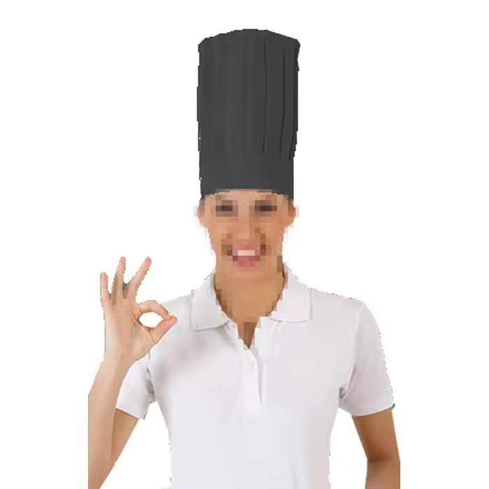 Gorro alto de Chef con tu nombre. Elige la opción que más te guste, gorro y delantal a juego. Ropa de cocina con tu toque personal. - 1