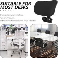 Silla de oficina Reposacabezas Monte Universal Cojín Tapizado Altura Ajustable Ángulo Negro y negro - details 3