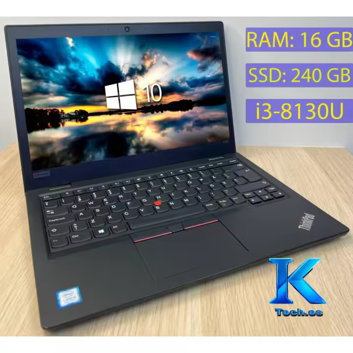 LENOVO ThinkPad L380 portátil ordenador barato / procesador i5-8130U/16GB RAM /240GB SSD/Intel HD Graphics/ pantalla 13.3 pulgadas HD/ - 1