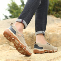 Zapatos De Cuero Para Hombre Casual Transpirables Mocasines De Senderismo No Slip Para Exterior Zapatos De Deporte Para Adultos - details 15