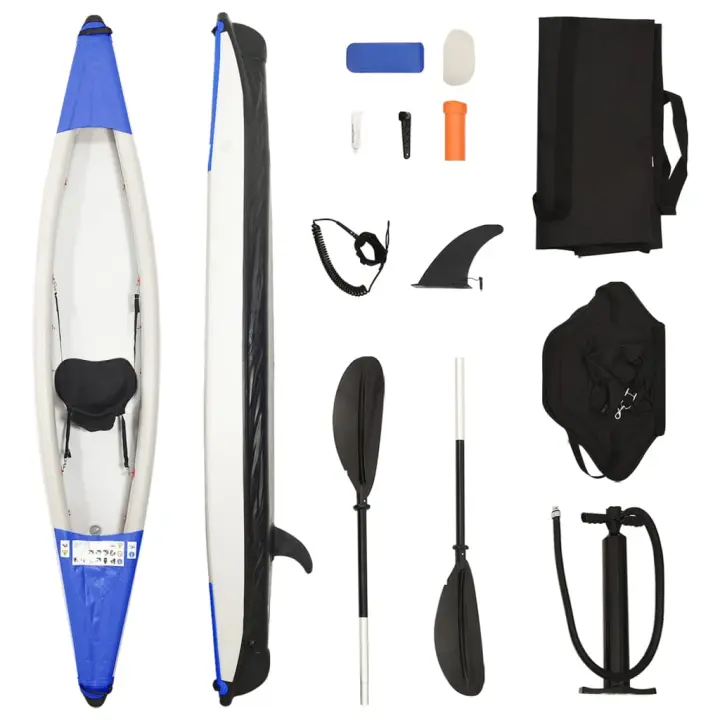 vidaXL Kayak inflable poliéster 375x72x31 cm Color Azul,  Negro,  Rojo y mas - 1