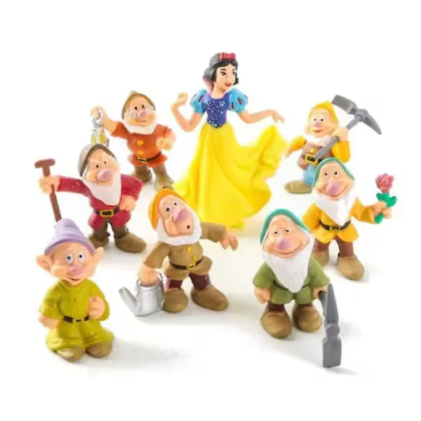 Blancanieves y los siete enanitos - Figuras de PVC (8 piezas) - 1