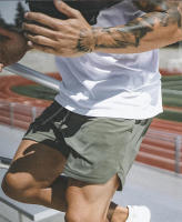 Shorts Deportivos Para Hombre Con Bolsillo Integrado Secado Rápido Verano 2 En 1 Shorts De Playa Y Gimnasio Doble Capa Transpirables Y Cómodos - details 2
