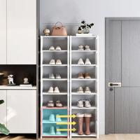 Organizador De Zapatos De 10 Niveles 1pc Estructura De Acero Y Interiores De Tela Para Entrada Pasillo Sala De Estar Simple - details 3