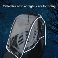 Cubierta De Lluvia Para Asiento De Niño En Bicicleta Con Ventana Transparente Universal Impermeable Para Bicicleta - details 1