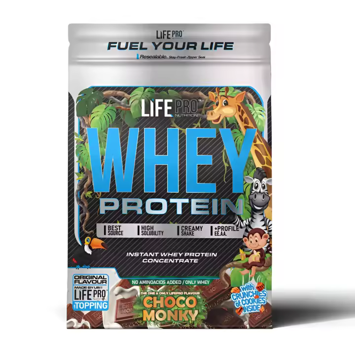Life Pro Nutrition Whey Choco Monky 2kg - Edición Limitada - 1