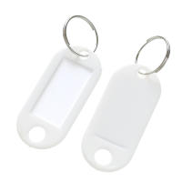50pcs Etiquetas De Plástico Coloridas Para Hotel Tarjetas De Clasificación Por Número Llaveros Con Anillo De Separación Etiquetas De Identificación Para Maletas Y Bolsos - details 4