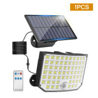Luces Solares Exteriores 256 LED Con Sensor De Movimiento Iluminación Segura IP65 Impermeable Para Exteriores Cable De 16.4 Pies - details 9