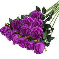20pcs Arreglo De Rosas Artificiales Realistas Para Bodas Cumpleaños Y Más Decoración Floral Para El Hogar Y Arreglo De Flores - details 14