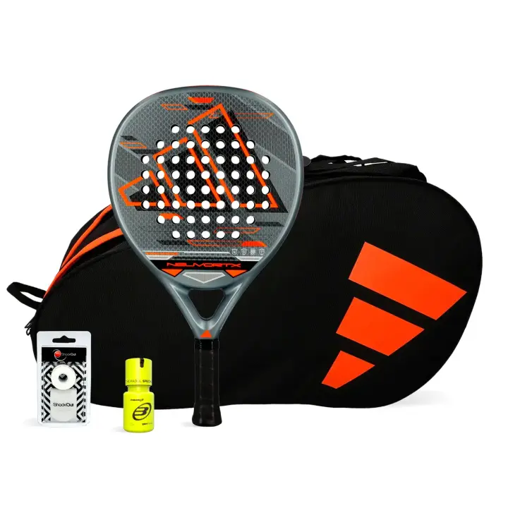 Pack Adidas Neuvortx Orange Paletero Control Dry Grip - 1