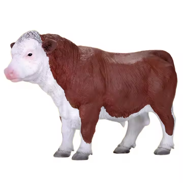 Figura Toro Mojo Hereford Estatuilla de Animal de Granja - 1