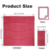50Pcs Napkins De Sensación De Lino Desechables Con Bolsillo Para Cuchillo Y Tenedor Preflejados Como Servilletas De Tela Para Boda Y Fiesta - details 7