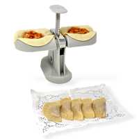 Molde De Empanadillas con bandejitas desechables, Maquina de empanadillas, Fabricante Automático De Bolas De Masa Hervida, De Doble Cabeza Para El Hogar y La Cocina, DUMPLINGS, Utencilio para Aperitivos ,Pasteleria - details 1