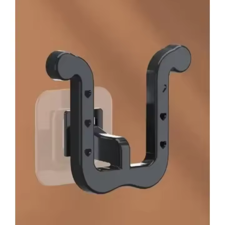 Estante De Pared Para Pantuflas En Forma De U Perforado Almacenamiento Para Baño Y Toilete Plástico Soporte Para Sandalias - 1