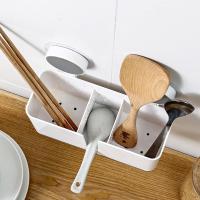 Soporte para utensilios de cocina sin Perforaciones, escurridor de cuadernos con bandeja de Goteo, Cesto para cuadernos, organizadores de pared para - details 1