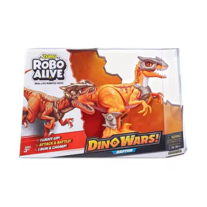 ROBO ALIVE RAPTOR DINO WARS CON ARMADURA - 1